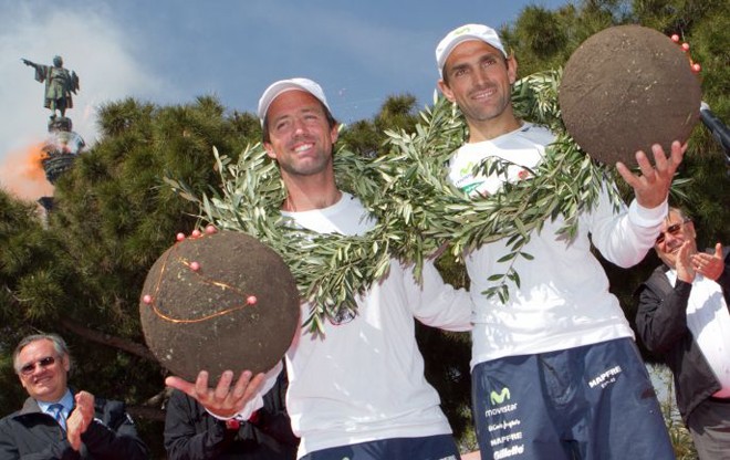 Iker Martinez and Xabi Fernandez - Barcelona World Race © Nico Martinez http://www.nicomartinez.com